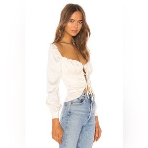 NWT MAJORELLE Waldorf Top Women’s size X-Small in Ivory